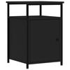 vidaXL Bedside Cabinets 2 pcs Black 40x42x60 cm Engineered Wood