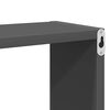 vidaXL Wall Cube Shelves 4 pcs Grey 26x15x26 cm