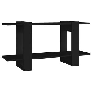 vidaXL Book Cabinet Black 100x30x51 cm Engineered Wood