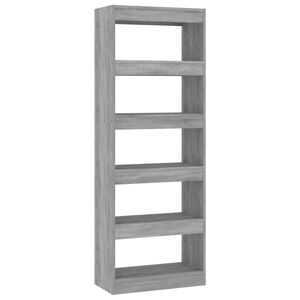 vidaXL Book Cabinet | Concrete grey | Engineered wood | Medium | Book Cabinet