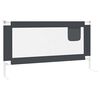 vidaXL Toddler Safety Bed Rail Dark Grey 160x25 cm Fabric