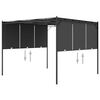 vidaXL Garden Gazebo with Side Curtain 3x3x2.25 m Anthracite