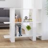 vidaXL Book Cabinet/Room Divider High Gloss White 100x30x87 cm