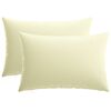 vidaXL Cushion with Pillow HEERLEN 2 pcs Cream Polyester