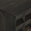 vidaXL Sideboard Black 55x34x75 cm Solid Wood Mango and Iron