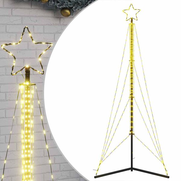 vidaXL LED Christmas Tree 483 LEDs Warm White 240 cm