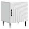 vidaXL Bedside Cabinet White 43 x 34.5 x 50 cm Engineered Wood