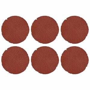 vidaXL Stepping Stone 6 pcs Red &Oslash; 45 x 1.8 cm Rubber