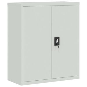 vidaXL File Cabinet Light Grey 90x40x105 cm Steel