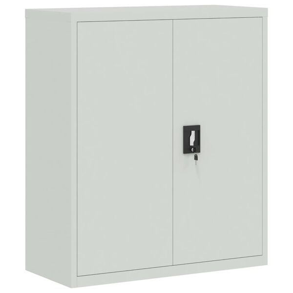 vidaXL File Cabinet Light Grey 90x40x105 cm Steel