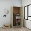 vidaXL Wardrobe Sonoma Oak 82.5x51.5x180 cm Engineered Wood