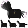 vidaXL Massage Recliner Chair Black Velvet