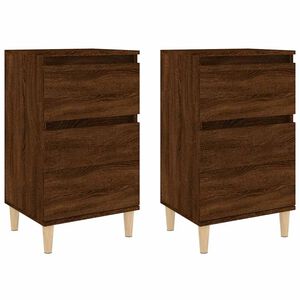 vidaXL Bedside Cabinets 2 pcs Brown Oak 40x35x70 cm