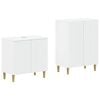 vidaXL 2 Piece Bathroom Cabinet Set ARNHEM White Engineered Wood