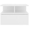 vidaXL Floating Nightstands 2 pcs White 40x31x27cm Engineered Wood