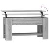 vidaXL Coffee Table Grey Sonoma 101x49x52 cm Engineered Wood