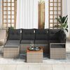 vidaXL Garden Sofa Set 7 pcs Grey
