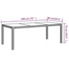 vidaXL 7 Piece Outdoor Dining Set with Cushions Poly Rattan Grey