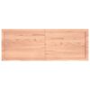 vidaXL Table Top Light Brown 140x50x(2-4) cm Treated Solid Wood Oak