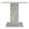 vidaXL Dining Table Concrete Grey 80x80x75 cm Engineered Wood