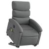 vidaXL Electric Stand up Massage Recliner Chair Dark Grey Fabric