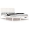 vidaXL Bed Frame without Mattress White 150x200 cm Solid Wood