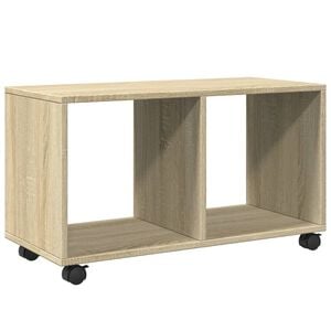 vidaXL Rolling Cabinet Sonoma Oak 72x33x42,5 cm Engineered Wood