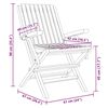 vidaXL Folding Garden Chairs 4 pcs 61x67x90 cm Solid Wood Teak