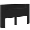 vidaXL Headboard Black 160 x 16.5 x 103.5 cm Engineered Wood