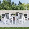 vidaXL Garden chair cushions 6 pcs Black 100 x 50 x 3 cm
