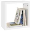 vidaXL Wall Cube Shelves 2 pcs White and Sonoma Oak 30x15x30 cm