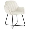 vidaXL Dining Chairs 2 pcs Cream Velvet