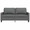 vidaXL 2-Seater Sofa Dark Grey 140 cm Fabric
