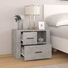 vidaXL Bedside Cabinet Concrete Grey 60x36x45 cm Engineered Wood