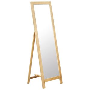 vidaXL Freestanding Mirror 48x46,5x150 cm Solid Oak Wood