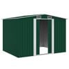 vidaXL Garden Storage Shed Green Metal 257x205x178 cm