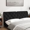 vidaXL Headboard Cushion Black 152 cm Queen Velvet