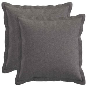 vidaXL Cushion Cover 2 pcs HOUTEN Dark Grey 30 x 50 cm Faux Linen
