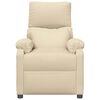 vidaXL Recliner Chair Cream Fabric