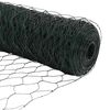 vidaXL Fence Post Green 25 x 1 m (36 mm mesh) Steel