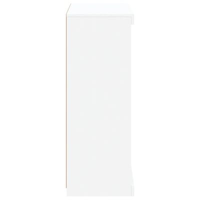 vidaXL Sideboard with LED Lights White 60.5x37x100 cm