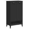 vidaXL Shoe Cabinet VIKEN Black Engineered Wood