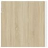 vidaXL Bedside Cabinet White and Sonoma Oak 30.5x30x30 cm Engineered Wood