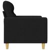 vidaXL 2-Seater Sofa Black 120 cm Fabric