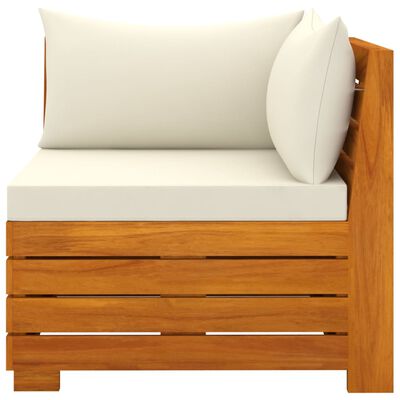 vidaXL 2-Seater Garden Sofa with Cushions Solid Wood Acacia