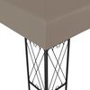 vidaXL Gazebo 6x3 m Taupe Fabric
