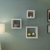Cube shelf set of 3 White