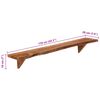 vidaXL Wall Shelves 2 pcs 110x20x18 cm Solid Wood Acacia