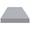 vidaXL Floating Wall Shelf Grey 90x23.5x3.8 cm MDF