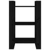vidaXL Book Cabinet/Room Divider Black 60x35x91 cm Solid Wood Pine